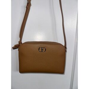 Talbots‎ leather raffia crossbody bagColor: NATURAL/HAVANA TAN